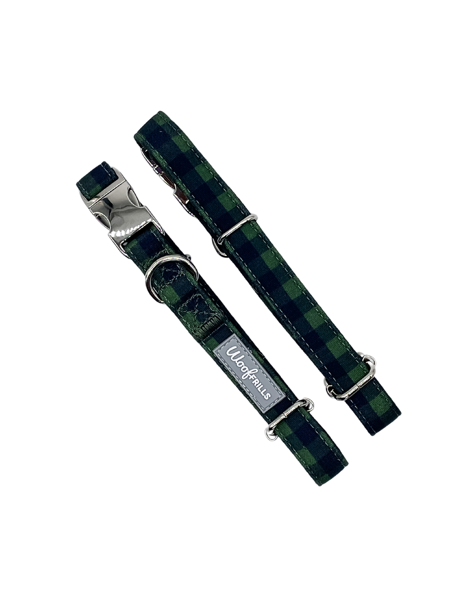 Plaid dog collar