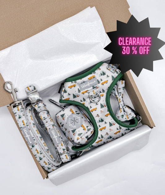Dog harness, Dog collar and lead set | BUNDLE OF YOUR CHOICE | Hey Ho Let’s Go