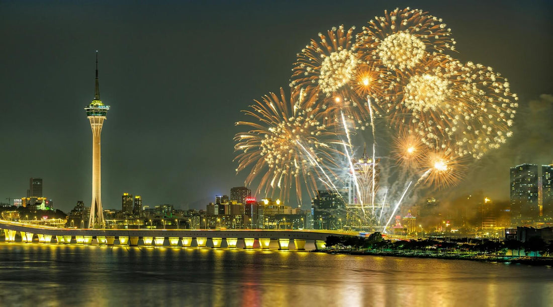 Fireworks light up the night sky, prepare your dog for new year's eve 2026