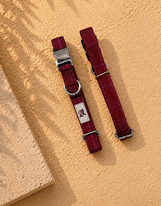 Mulberry Dog Collar | Mulberry Trails| Adjustable & Durable