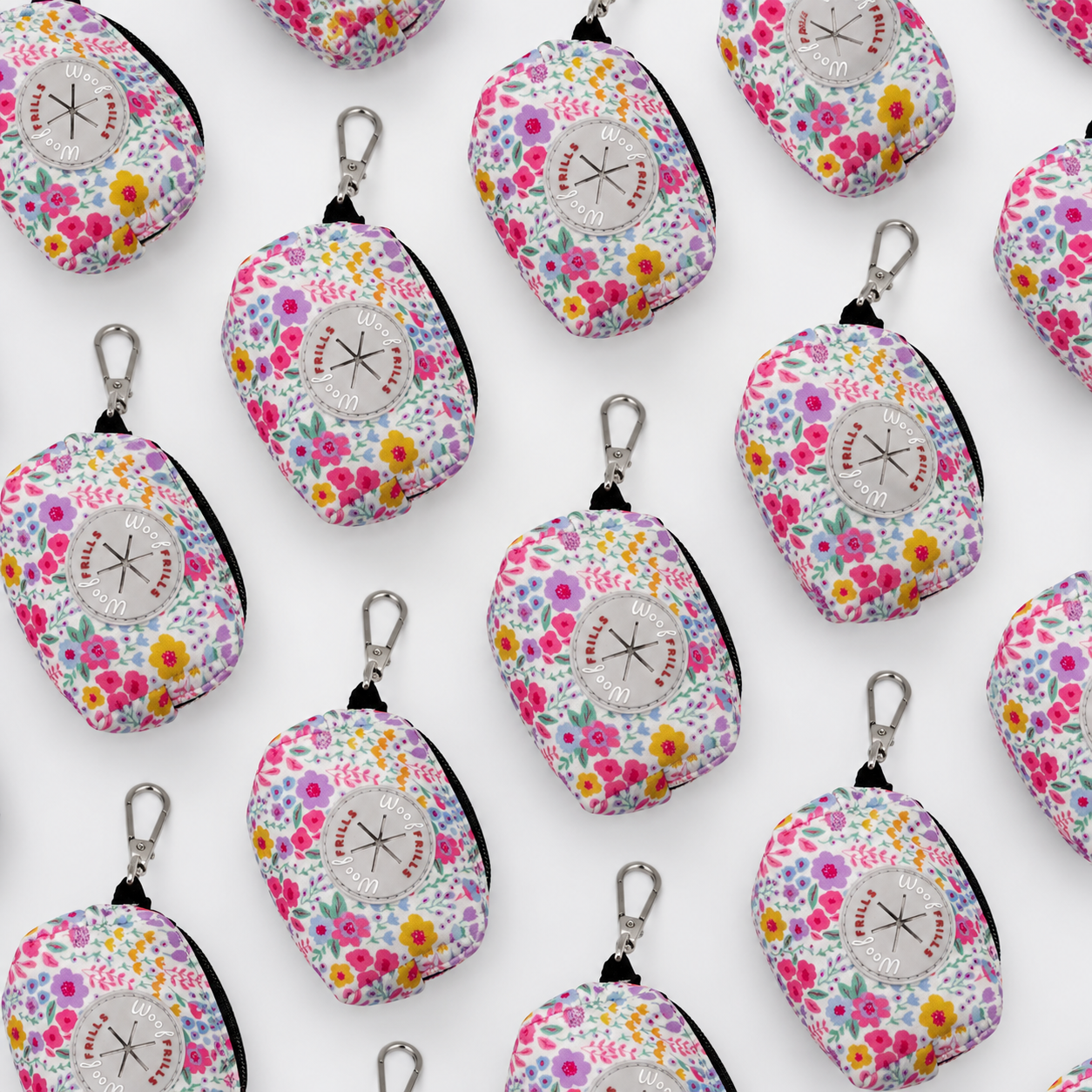 Floral Dog Poop Bag Holder UK | Matching Dispenser | Blossom Dreams