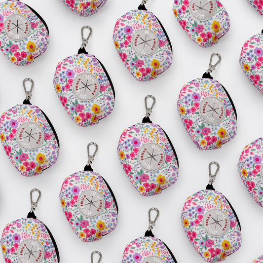 Floral Dog Poop Bag Holder UK | Matching Dispenser | Blossom Dreams
