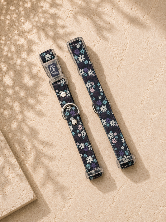 Waterproof Dog Collar | Twilight bloom
