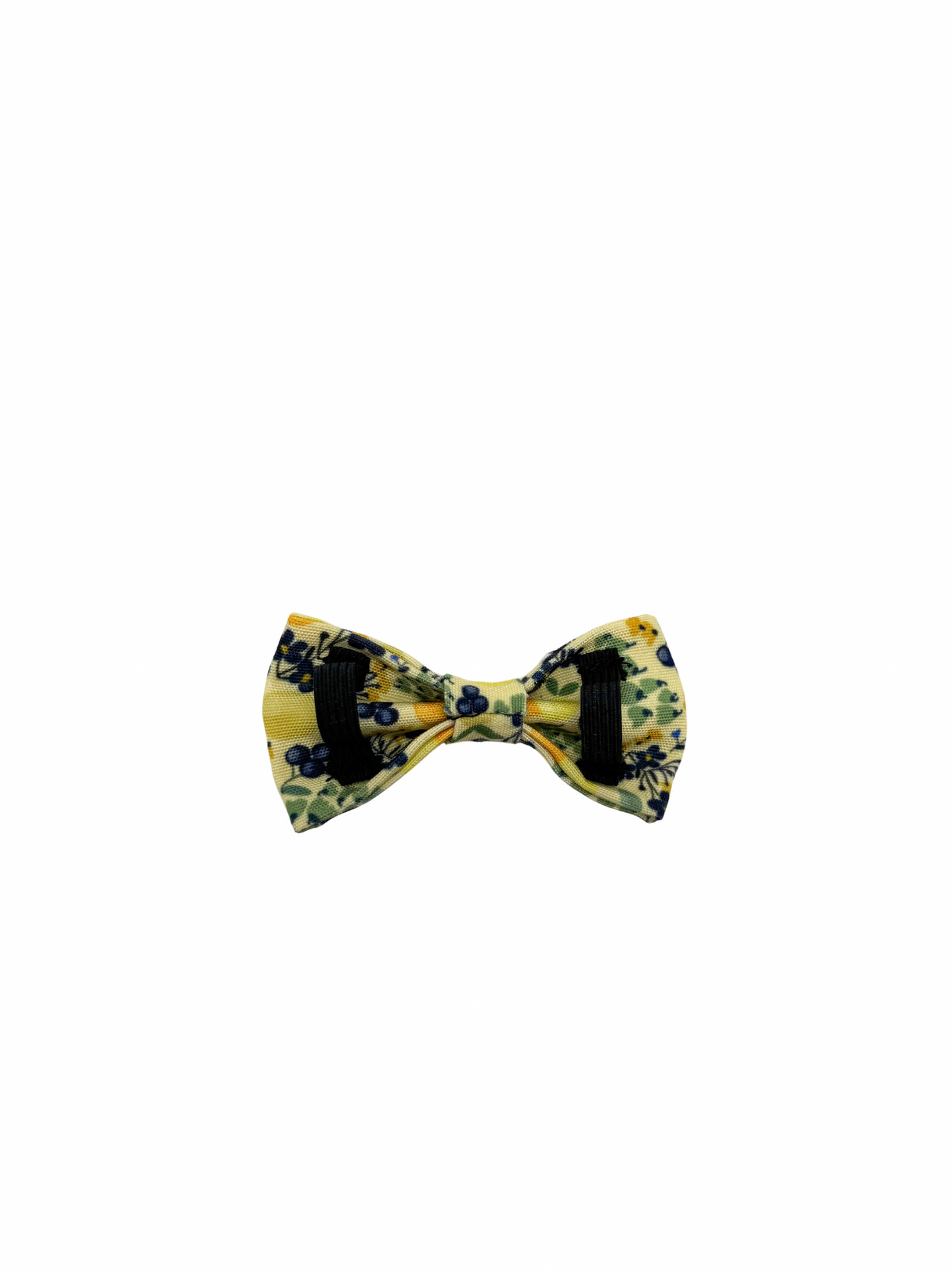 Dog Bow Tie |Blueberry Lemonade | Elastic Attachment for Collar or Harness