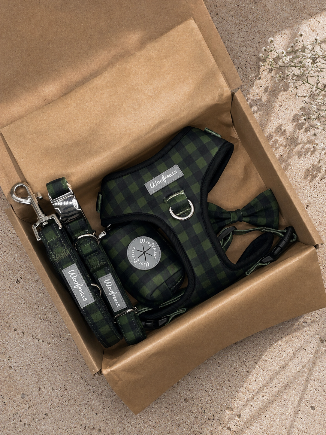 Dog harness, Dog collar and lead set | BUNDLE OF YOUR CHOICE | Pupster Plaid