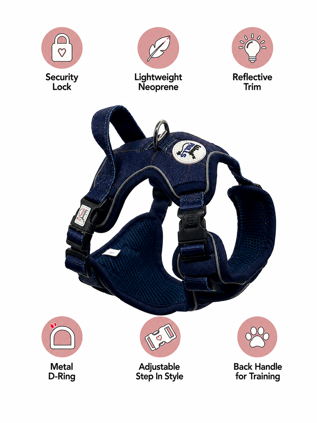 Step In Dog Harness | Midnight Trails
