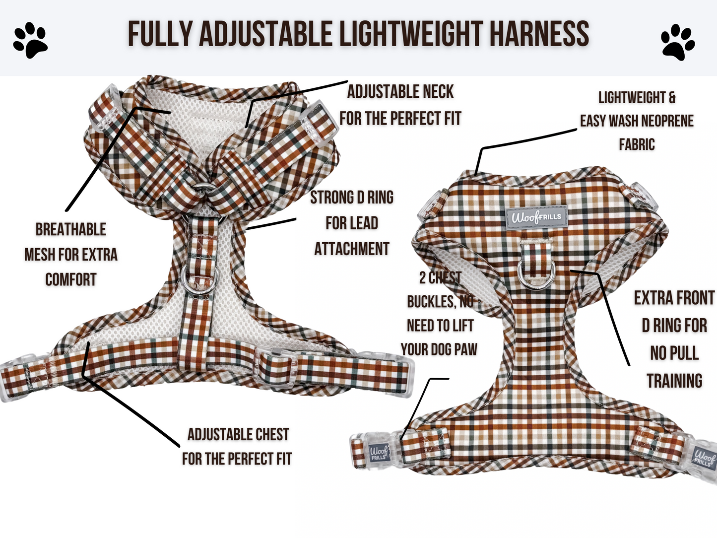 Dog Harness | Best i ever plaid