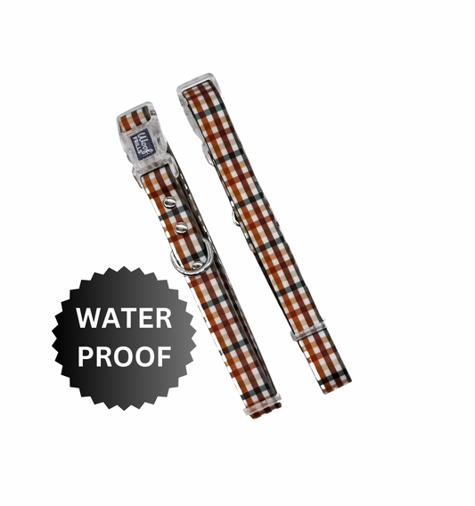 Waterproof Dog Collar | Best i ever plaid