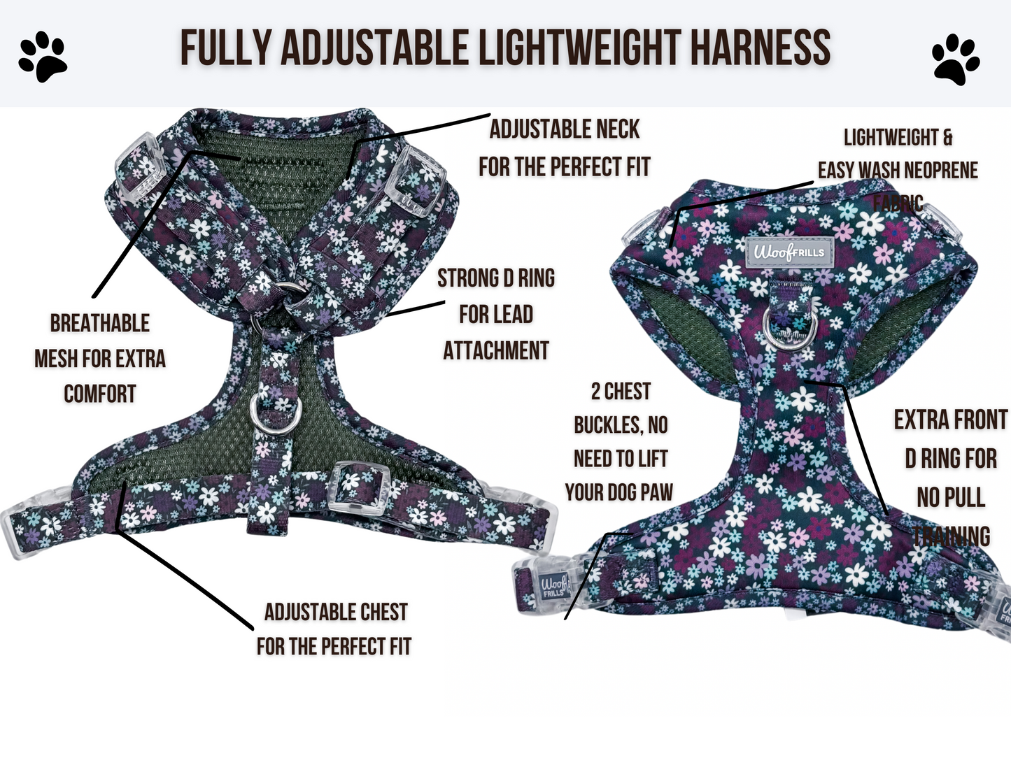 Dog Harness | Twilight Bloom