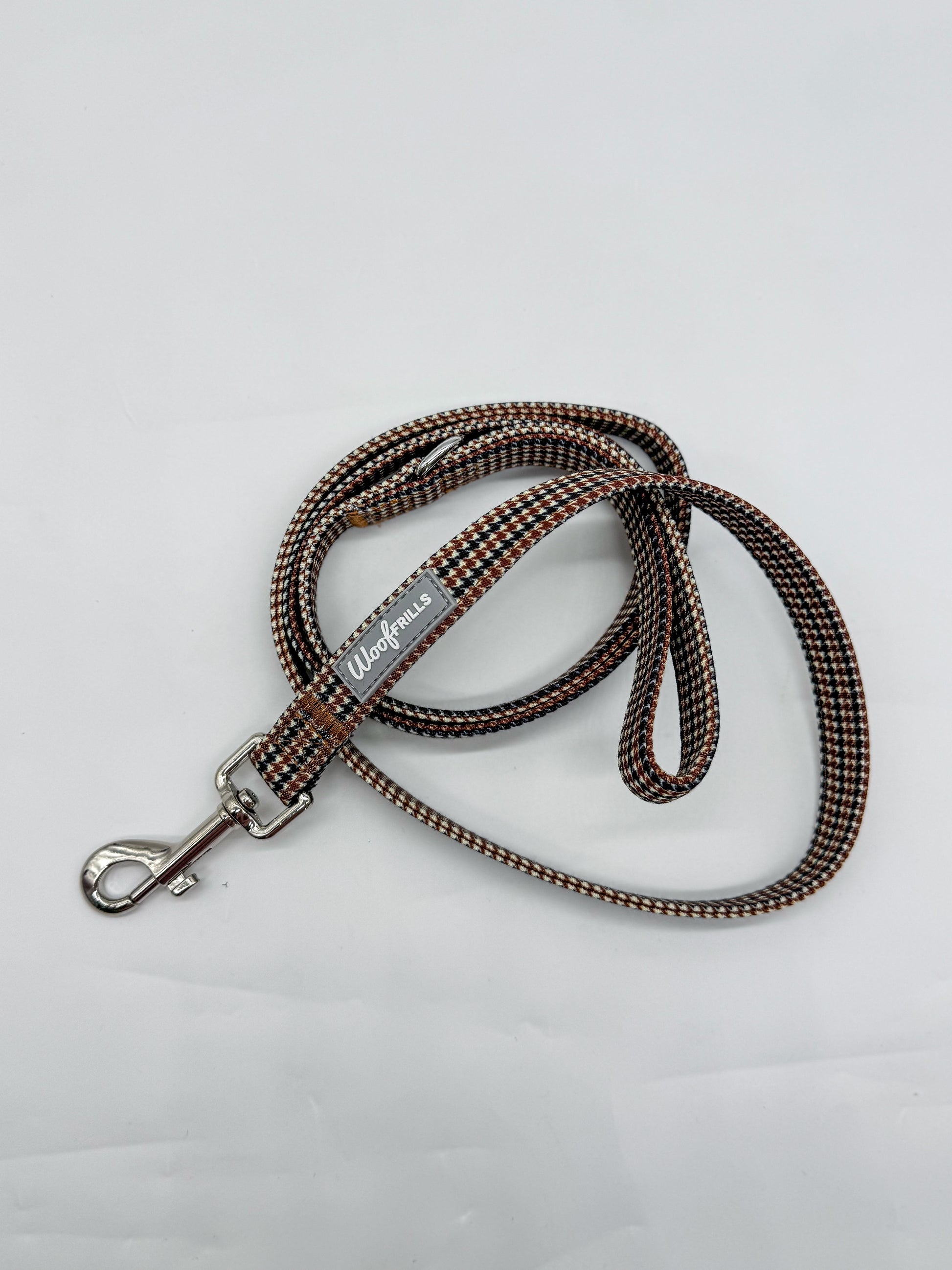 Classic dog lead houndstooth design for small dogs