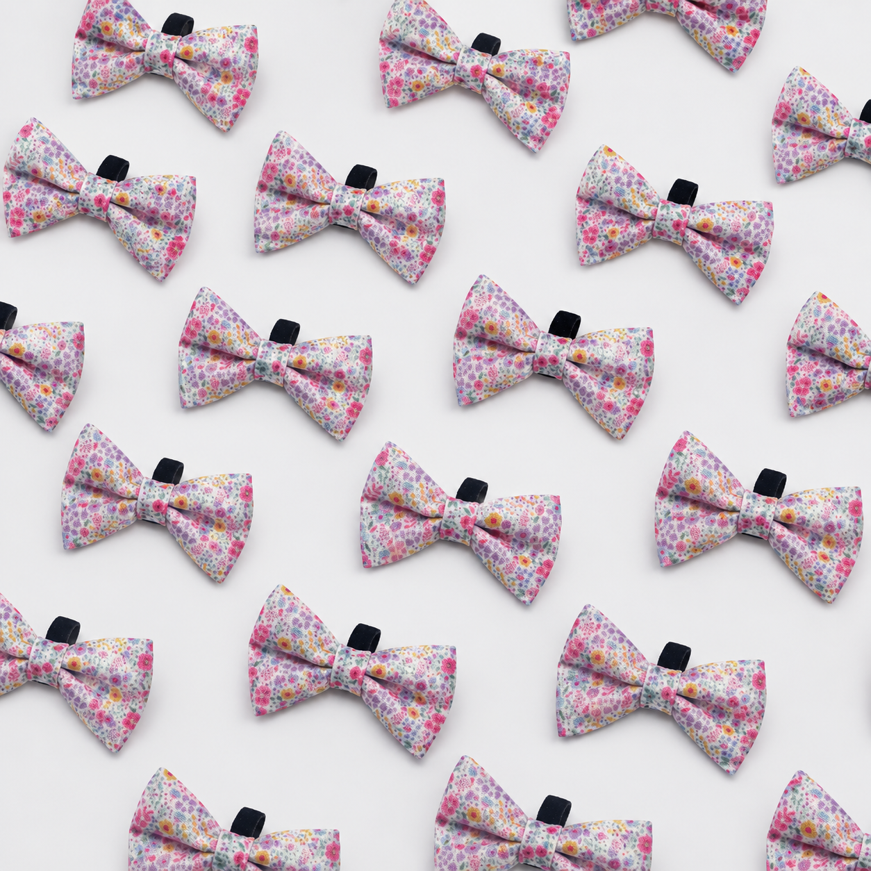 Dog Bow Tie – Blossom Dreams | Floral, Velcro Attachment for Collar or Harness