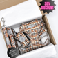 Dog harness , Dog collar and lead set | BUNDLE OF YOUR CHOICE |  Best i ever plaid - With waterproof matching collar & leash