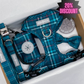 PRE ORDER 3-4 WEEKS-Dog harness, Dog collar and lead set | BUNDLE OF YOUR CHOICE | Plaid Date