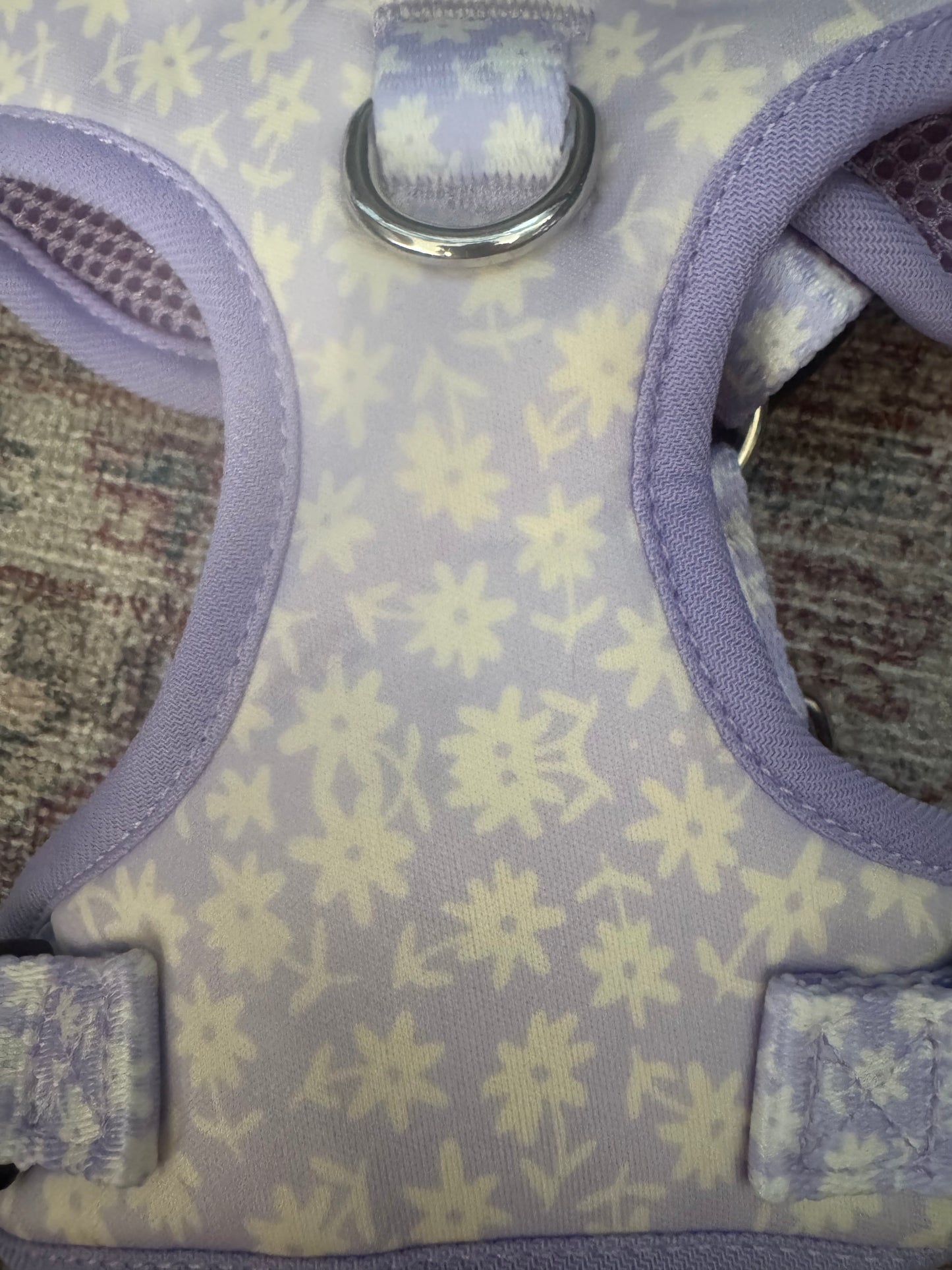 SECOND SMALL PATTERN PRINT ERROR| Dog Harness | Bloom me away lilac