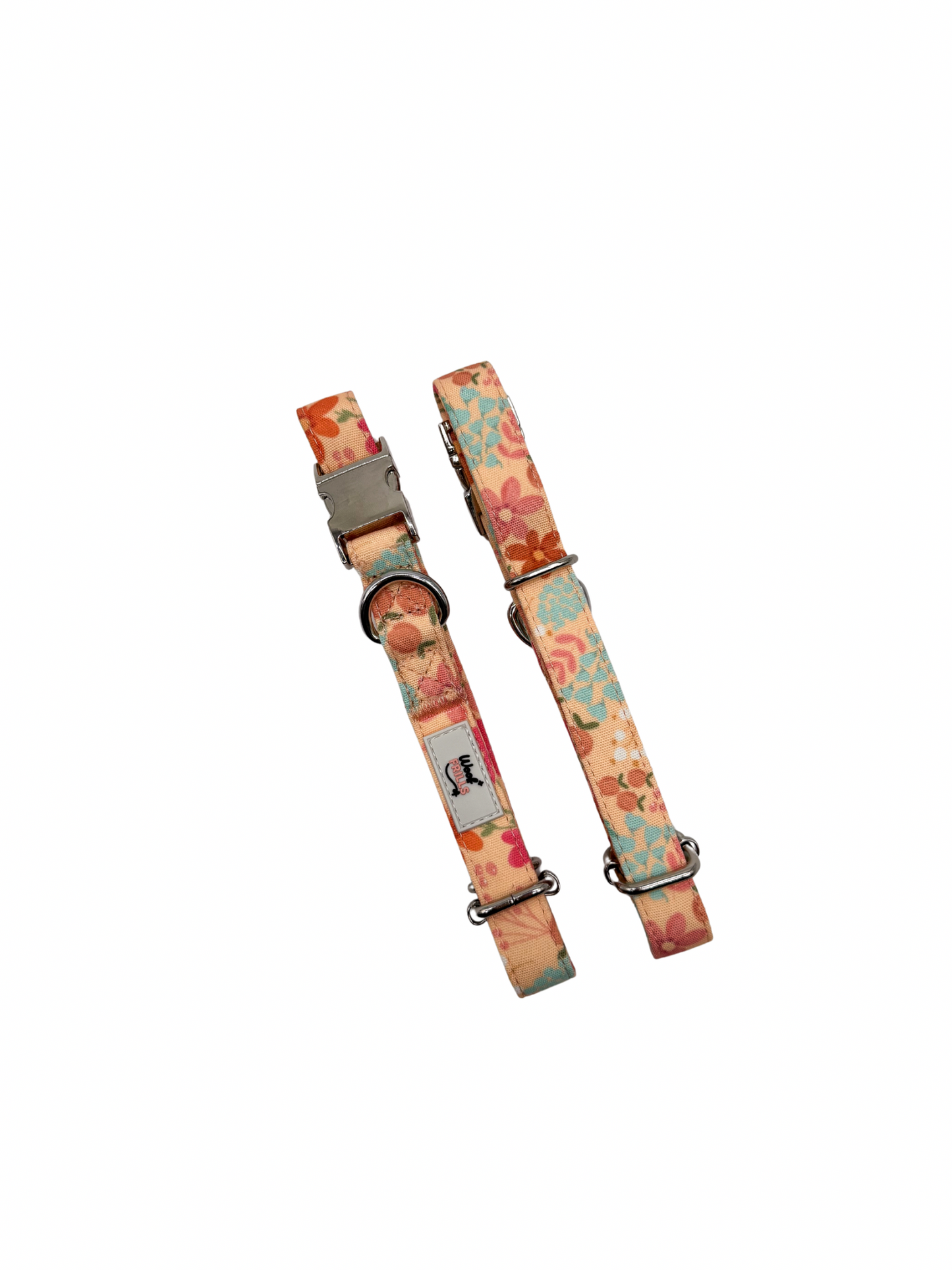 Floral Dog Collar | Peachy Dreams | Adjustable & Durable
