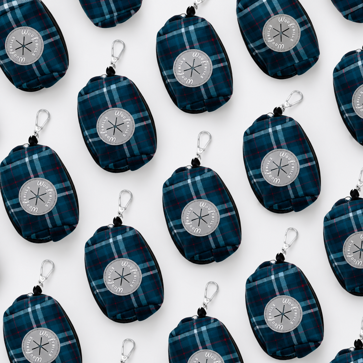 Tartan Dog Poop bag holder | Poop bag dispenser | Plaid Date