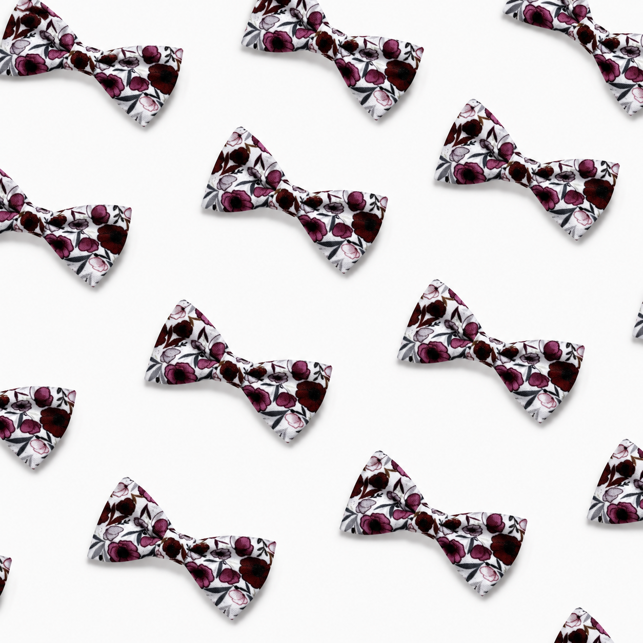 Dog Bow tie - Poppy power