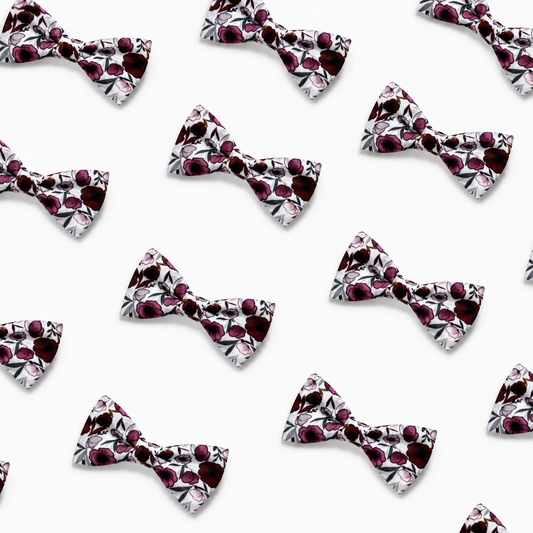 Dog Bow tie - Poppy power