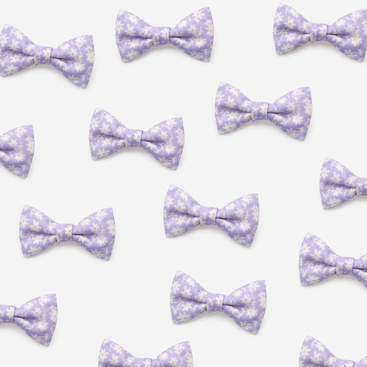 Dog Bow tie - Bloom me away Lilac