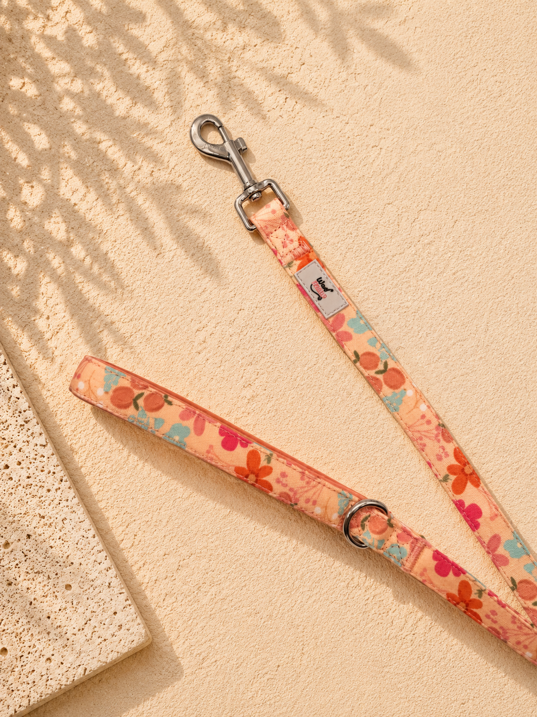 Floral Dog Lead | Peachy Dreams| Soft Handle & Durable