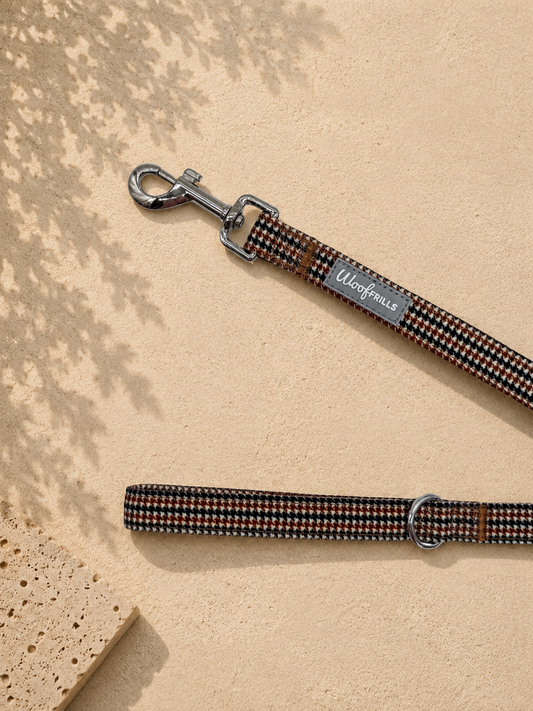 Houndstooth Dog Lead – Heritage Hound (Durable & Classic Style)