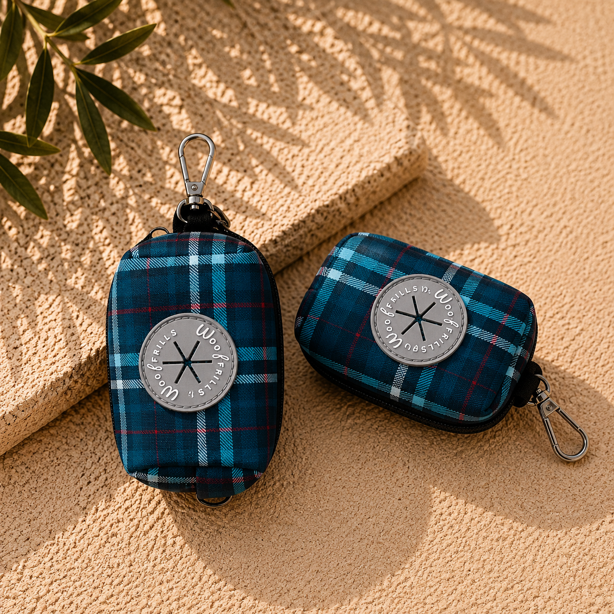Tartan Dog Poop bag holder | Poop bag dispenser | Plaid Date