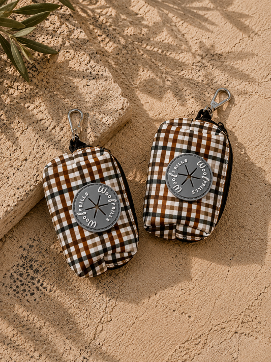 Dog Poop bag holder | Poop bag dispenser | Best i ever plaid