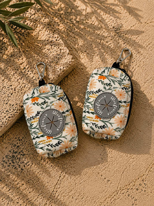Dog Poop bag holder | Poop bag dispenser | Wildflower Strolls
