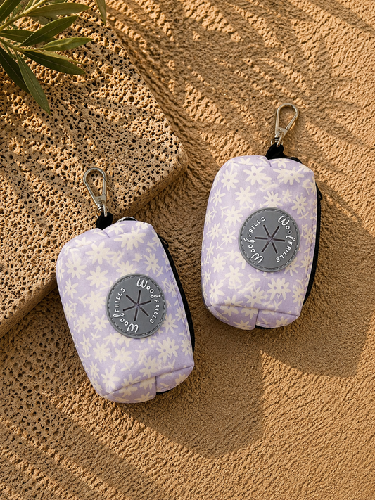 Dog Poop bag holder | Poop bag dispenser | Bloom me away Lilac