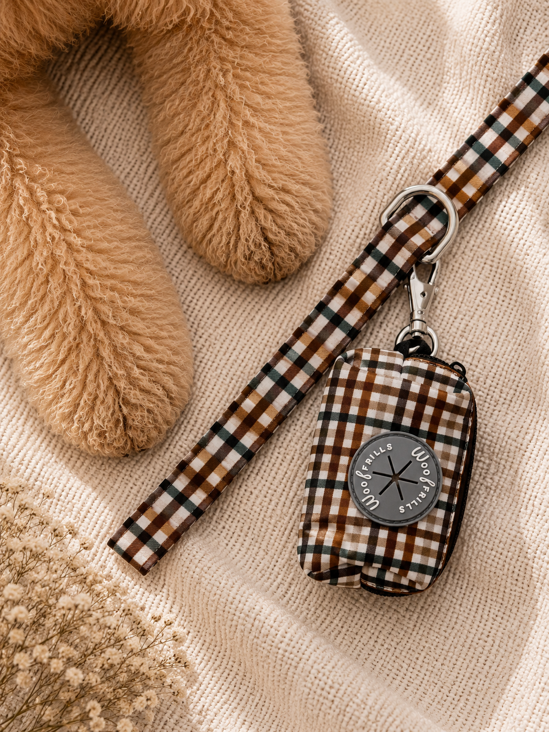Dog Poop bag holder | Poop bag dispenser | Best i ever plaid