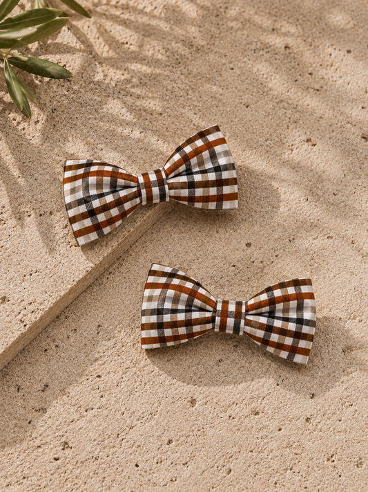 Dog Bow tie - Best i ever plaid