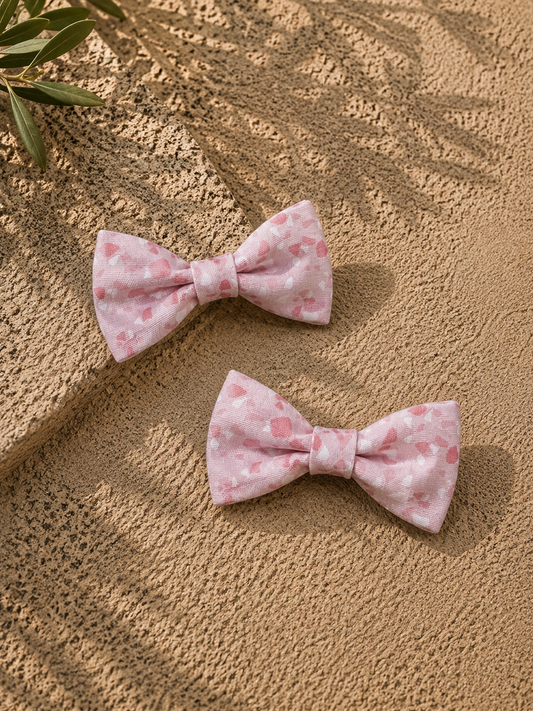 Dog Bow tie - Blushing with Love
