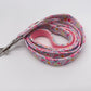 Floral dog lead Blossom Dreams flat lay with soft handle
