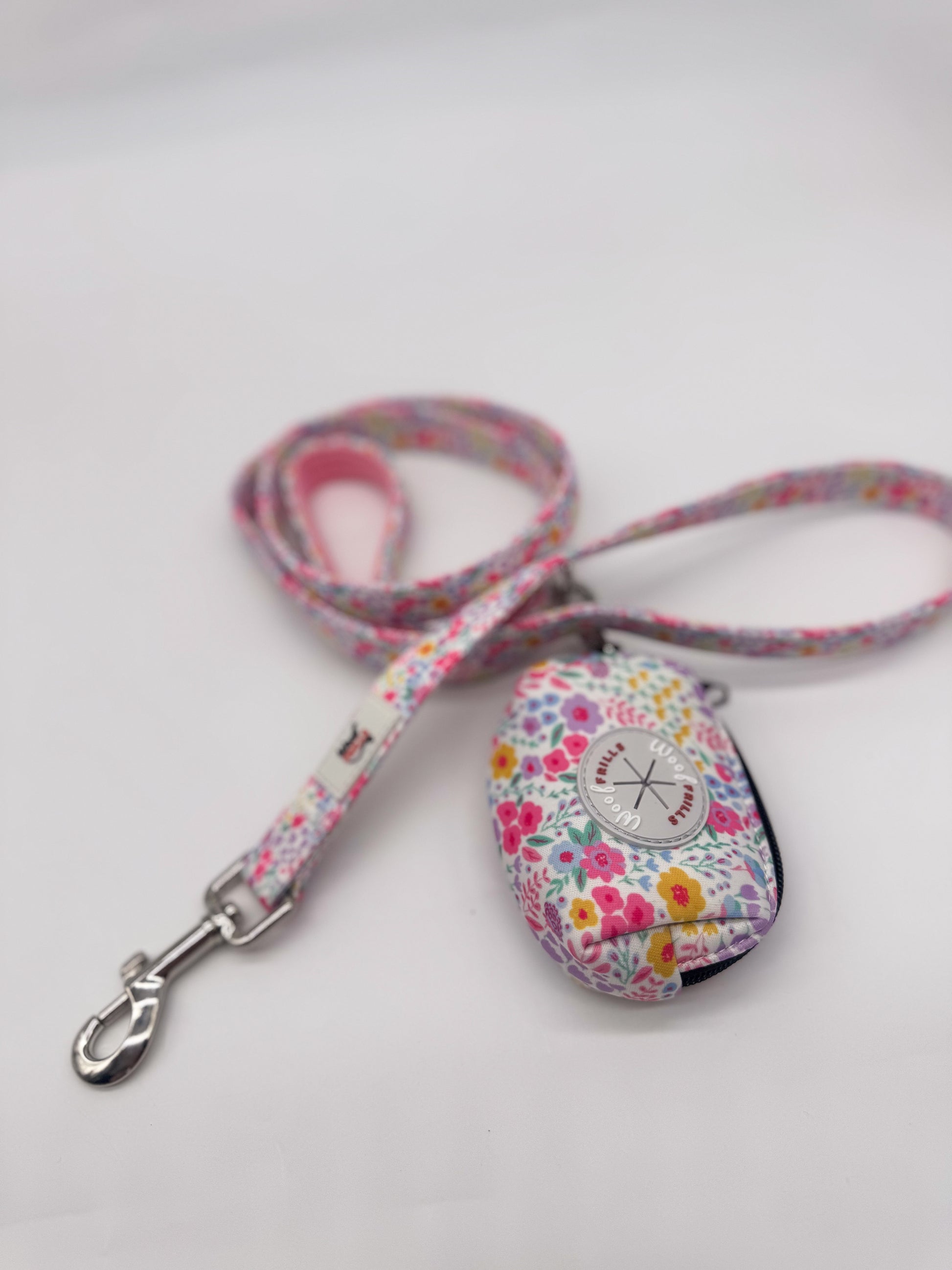 Blossom Dreams floral dog lead with matching harness and collar