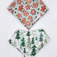Reversible Tie-on Bandana - Pining for you - Woof Frills