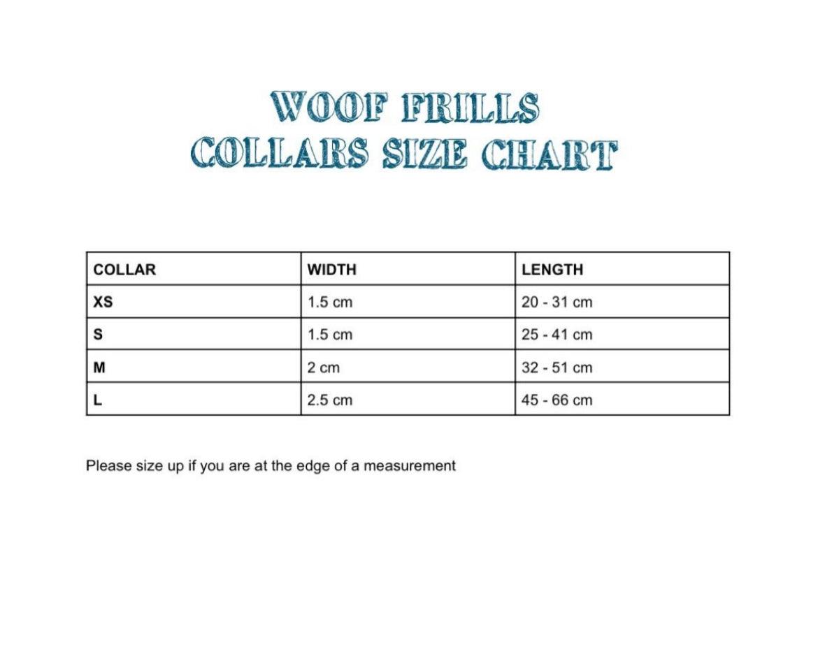 Pupart - Adjustable  Collar - Woof Frills