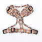 Dog harness , plaid design fully adjustable at both neck and chest perfect small dog harness