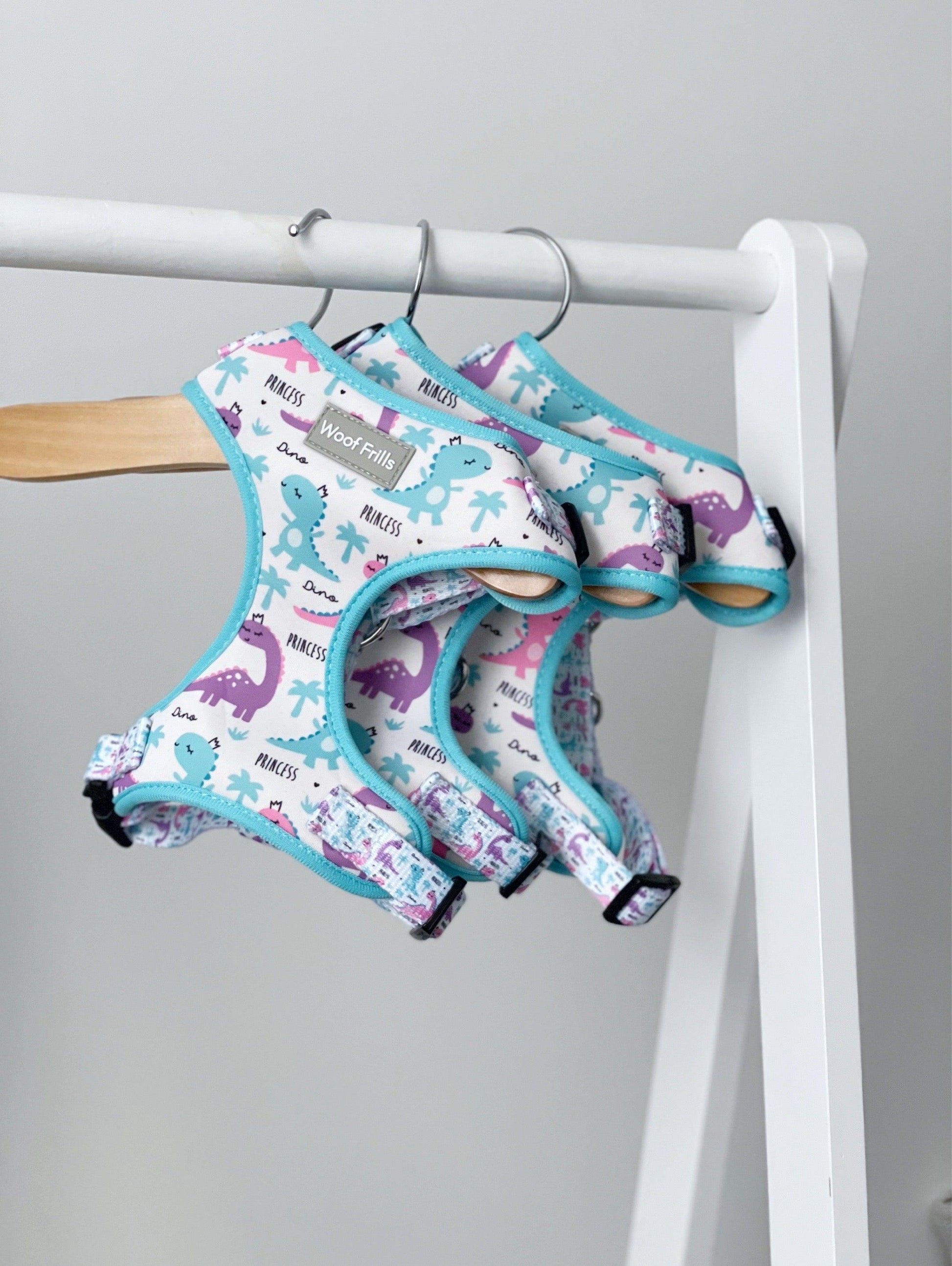 Princess Dino - Adjustable Harness - Woof Frills