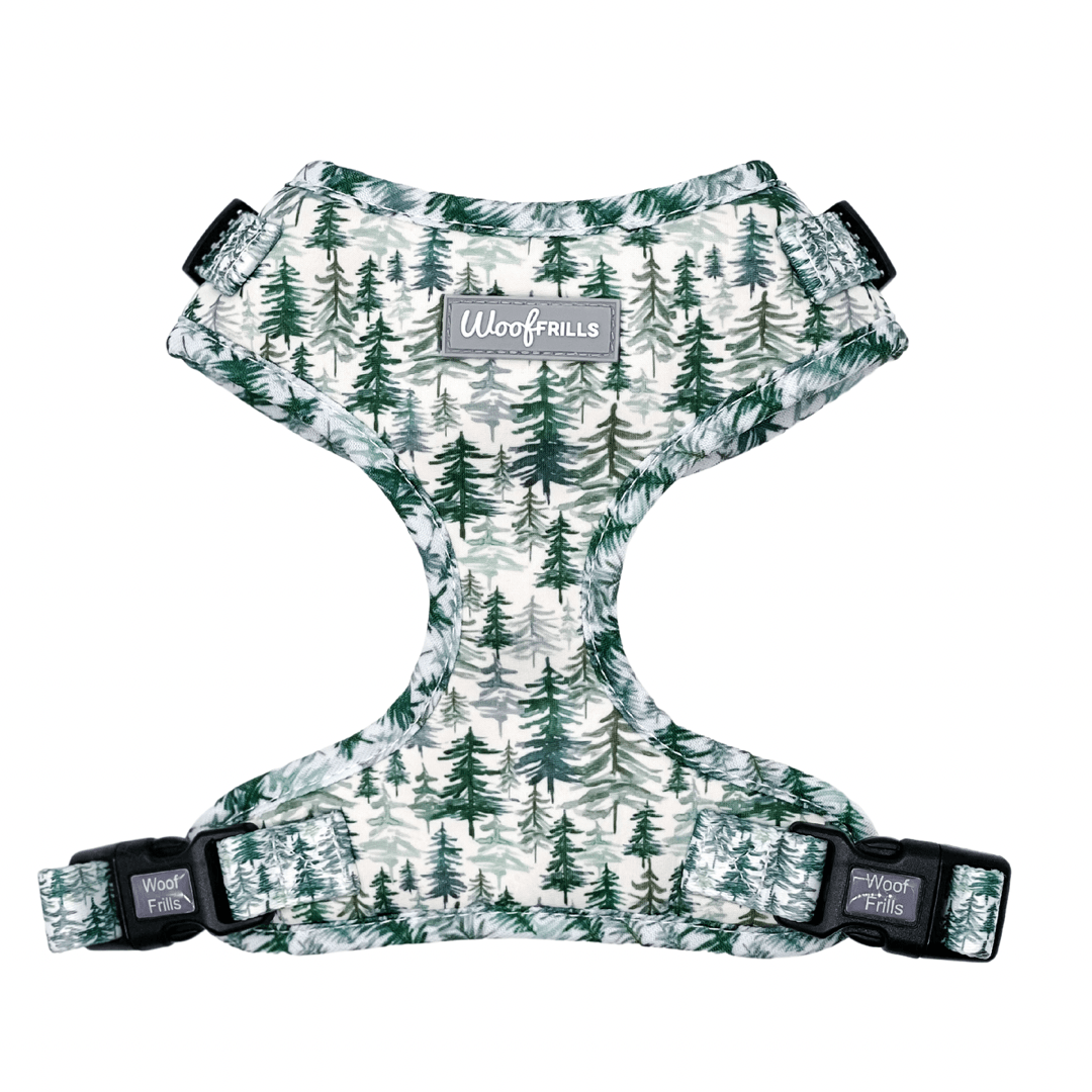 adjustable dog harness with trees